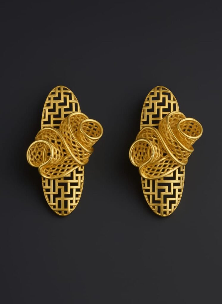 18k gold plated jewelry 3pc set