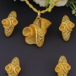 18k gold plated jewelry 3pc set