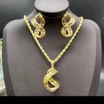 18k gold plated jewelry 3pc set